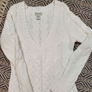 Banana Republic Bunny Ball Crochet Sweater Size M.
